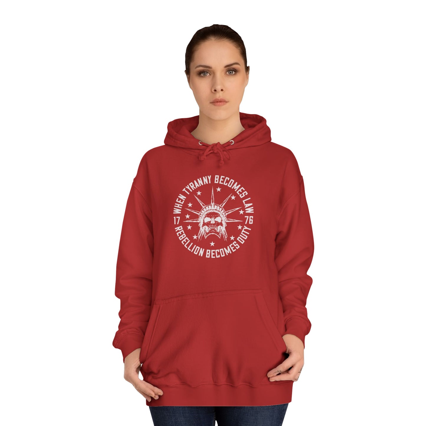 When tyranny becomes law, rebellion becomes duty hoodie