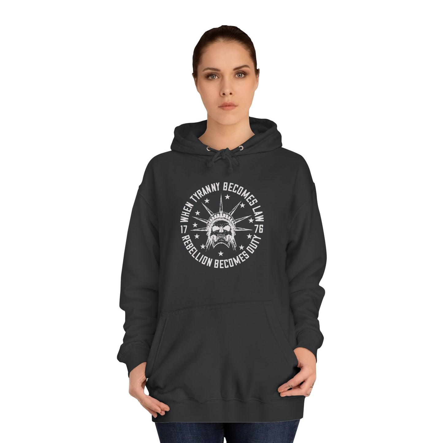 When tyranny becomes law, rebellion becomes duty hoodie