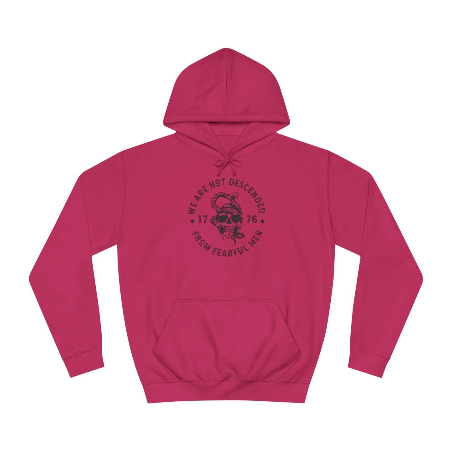 we are not decended from fearful men hoodie