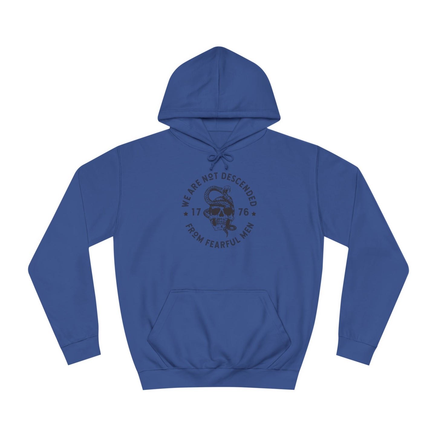 we are not decended from fearful men hoodie