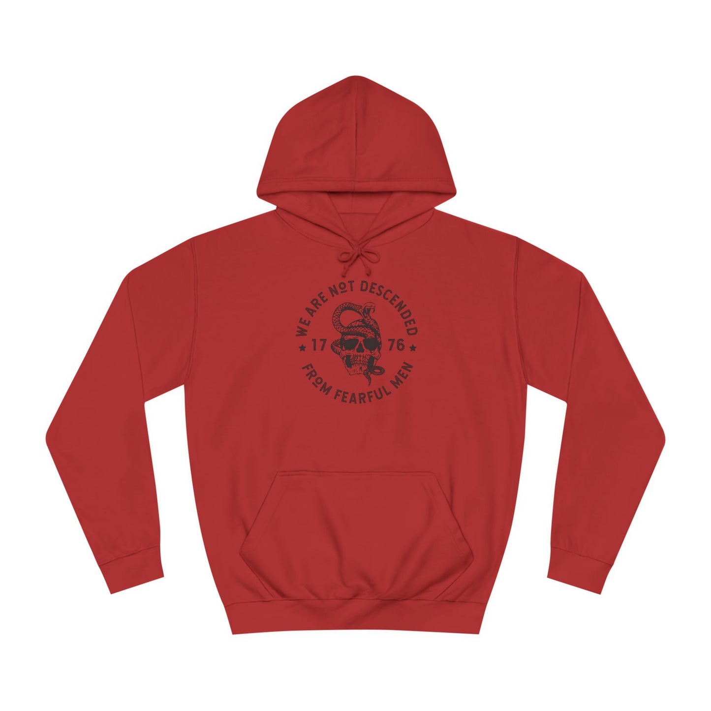 we are not decended from fearful men hoodie