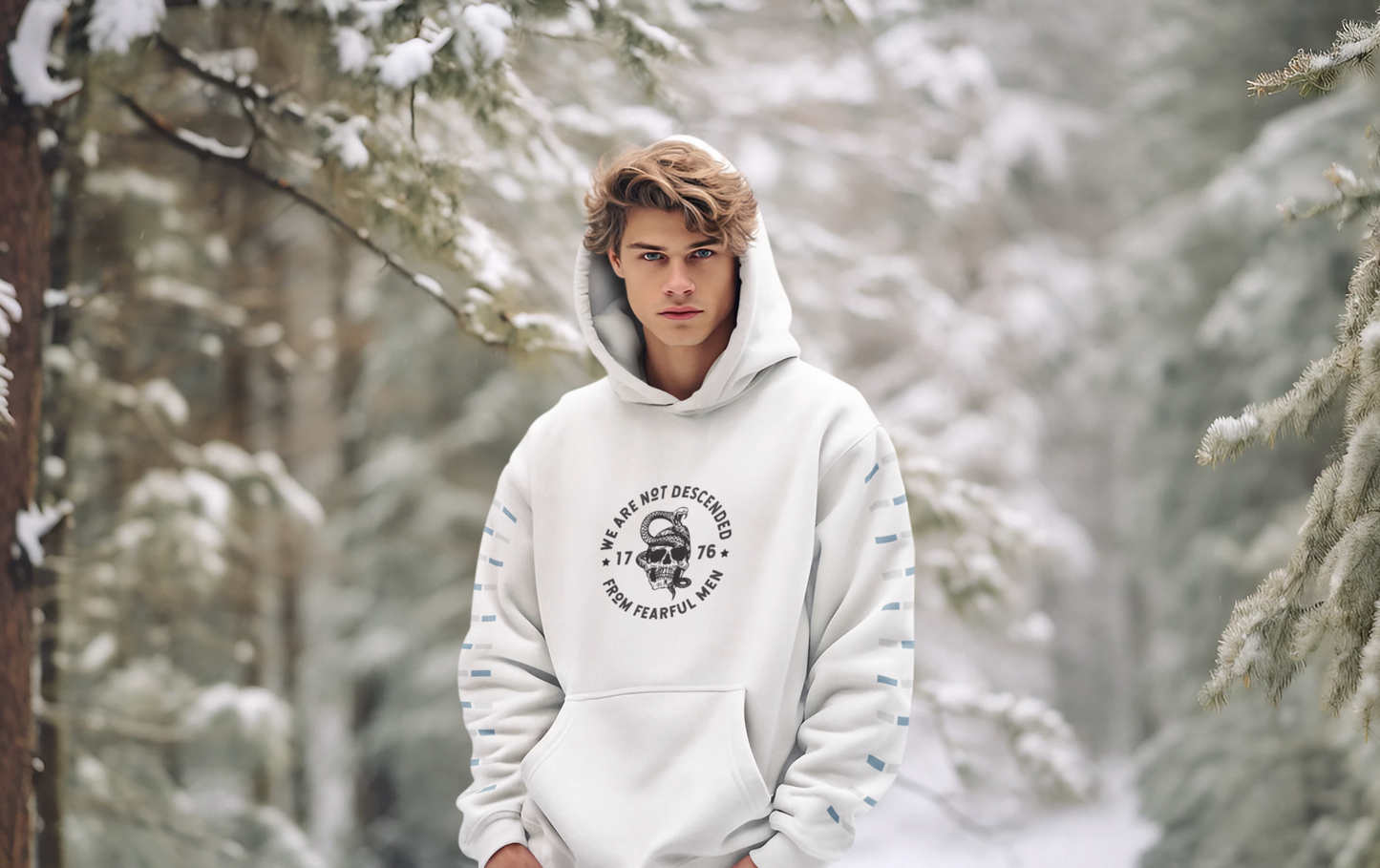 we are not decended from fearful men hoodie